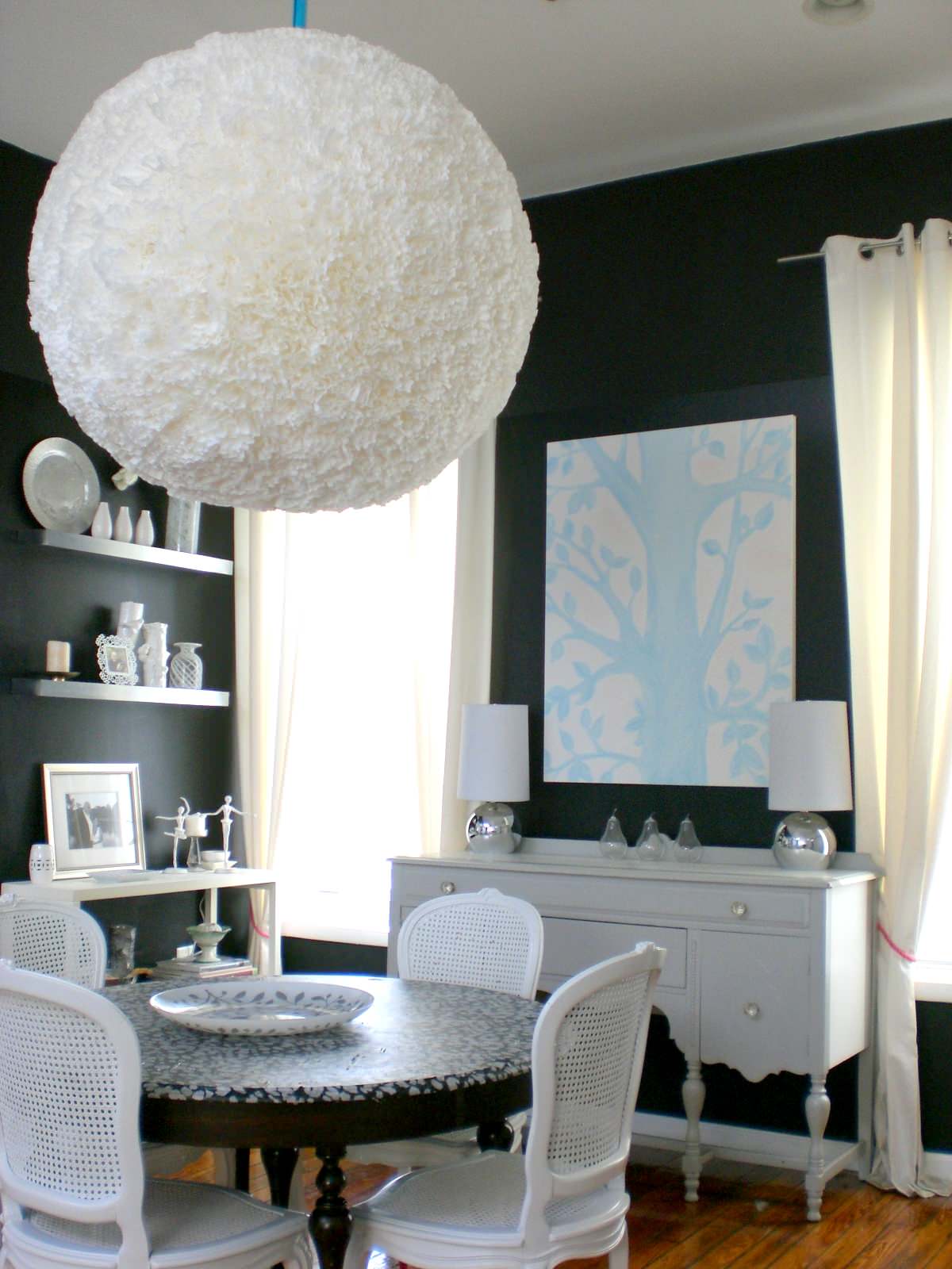 DIY: Абажур для люстры из кофейных фильтров своими руками