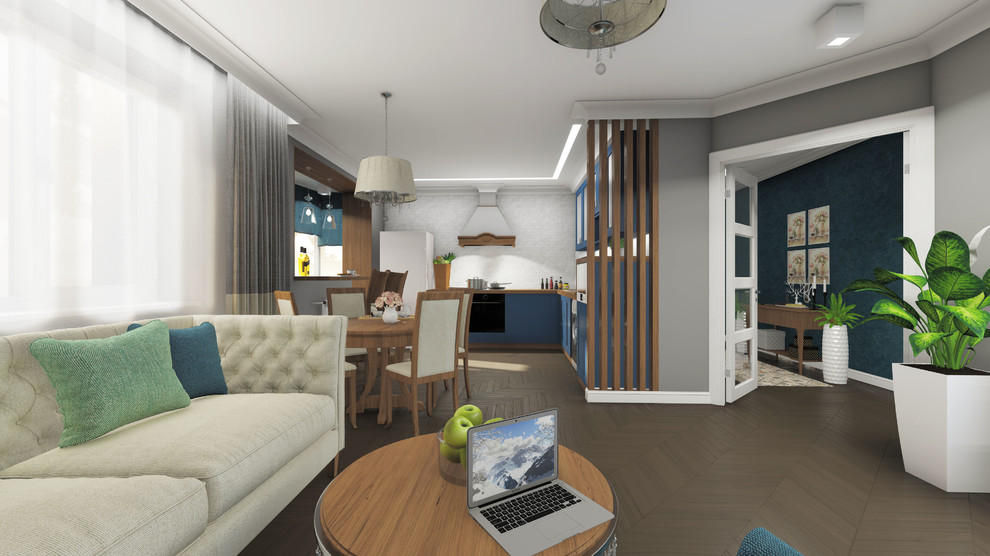 Американско-скандинавский стиль в трешке ленпроекта.)