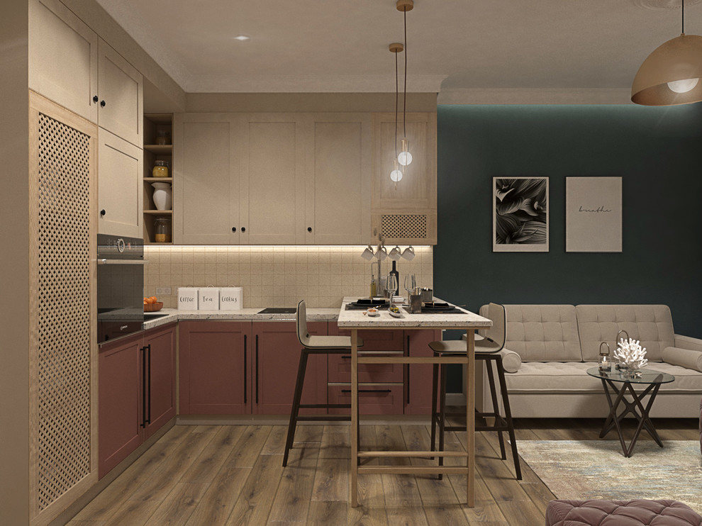 Кухня-гостиная в однокомнатной квартире