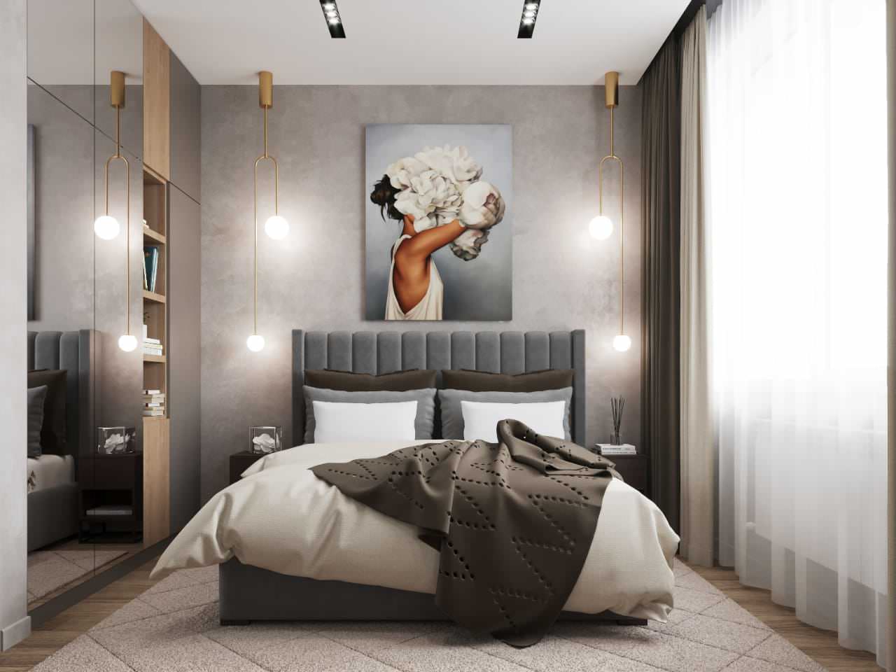 Квартира в современном стиле с кофейными оттенками