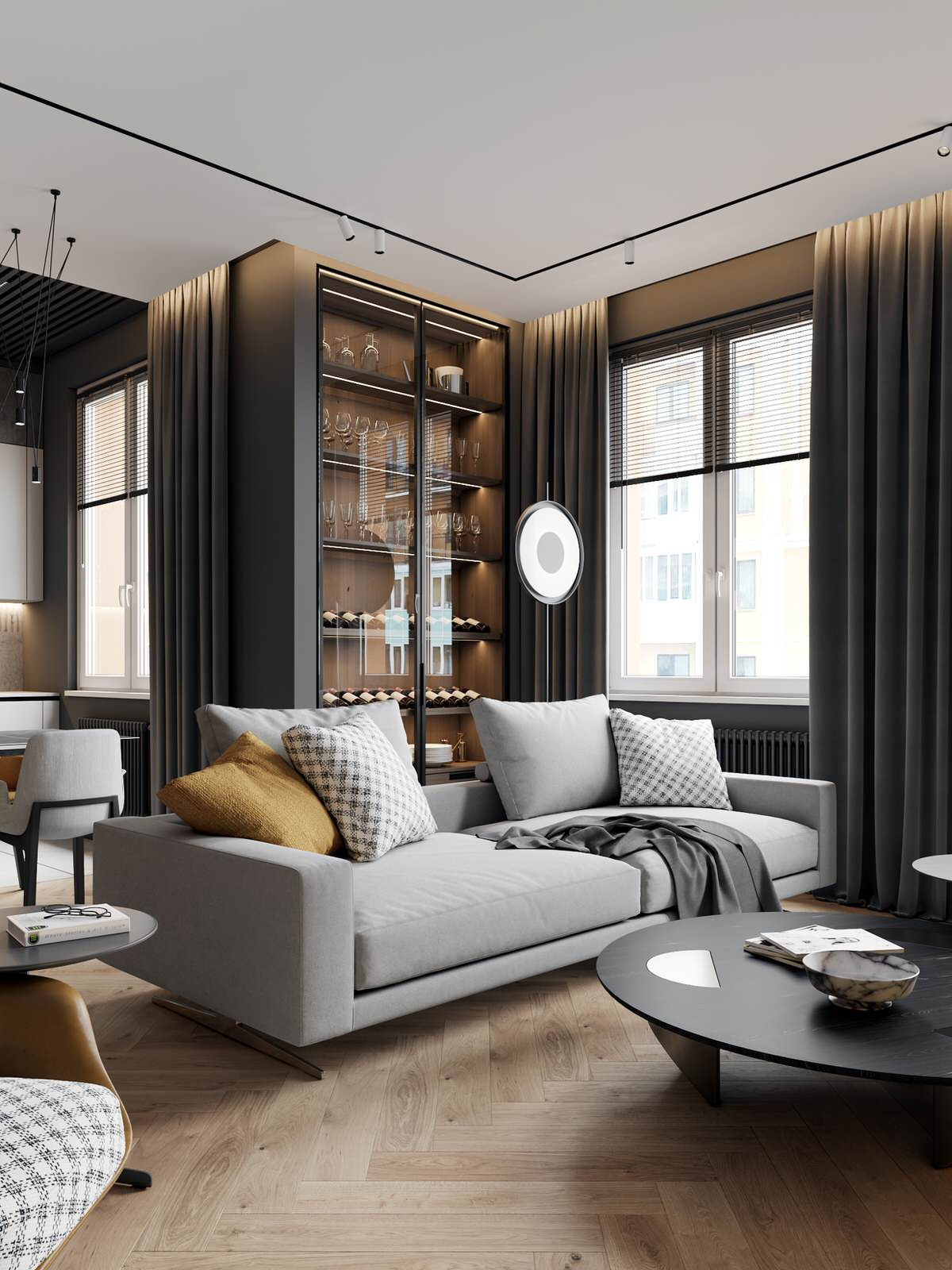 Дизайн трёхкомнатной квартиры в ЖК "Дом на Зелейной | Санкт-Петербург | Россия |