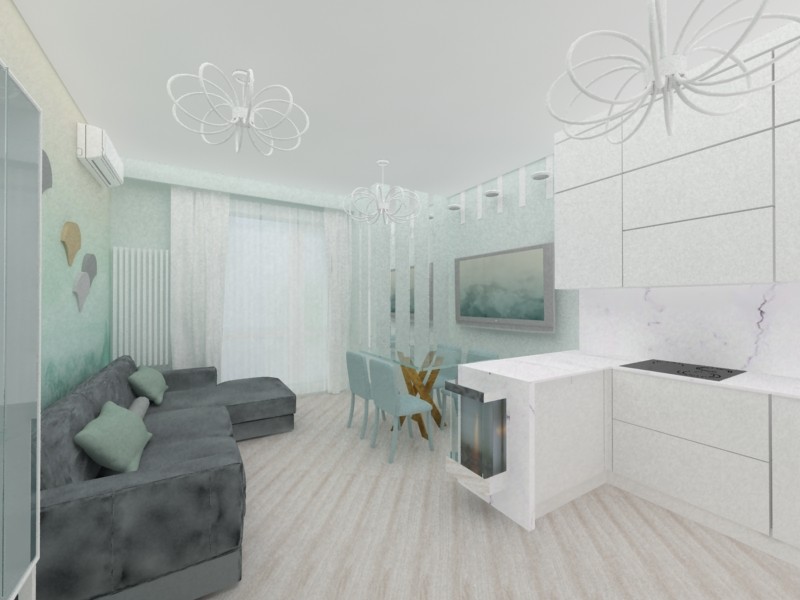 Квартира в Москве. Гостиная комната.