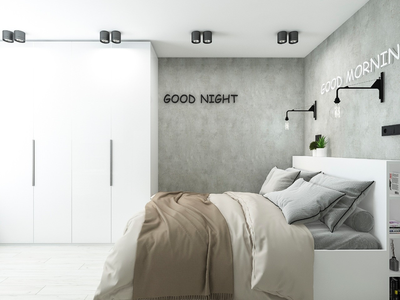 Легкий, юношеский интерьер