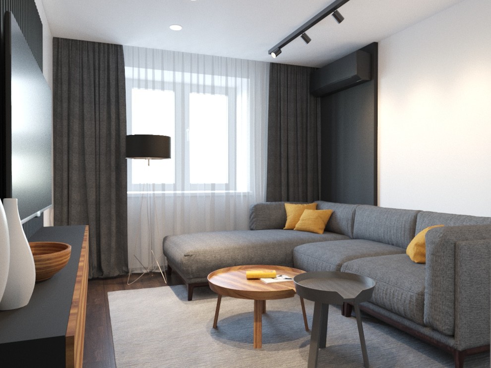 Визуализация интерьера. Однокомнатная квартира для холостяка