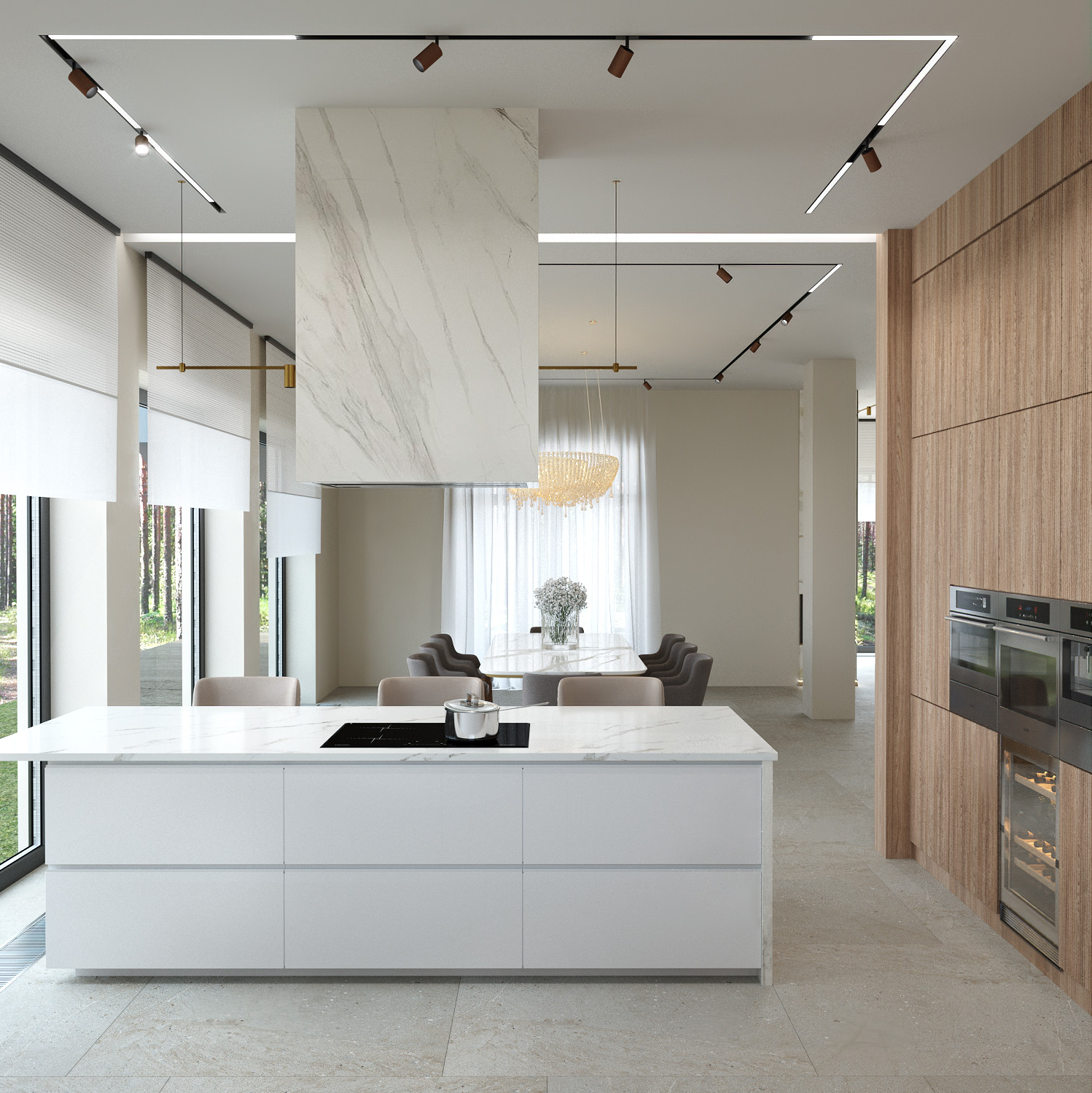 Дом в соснах