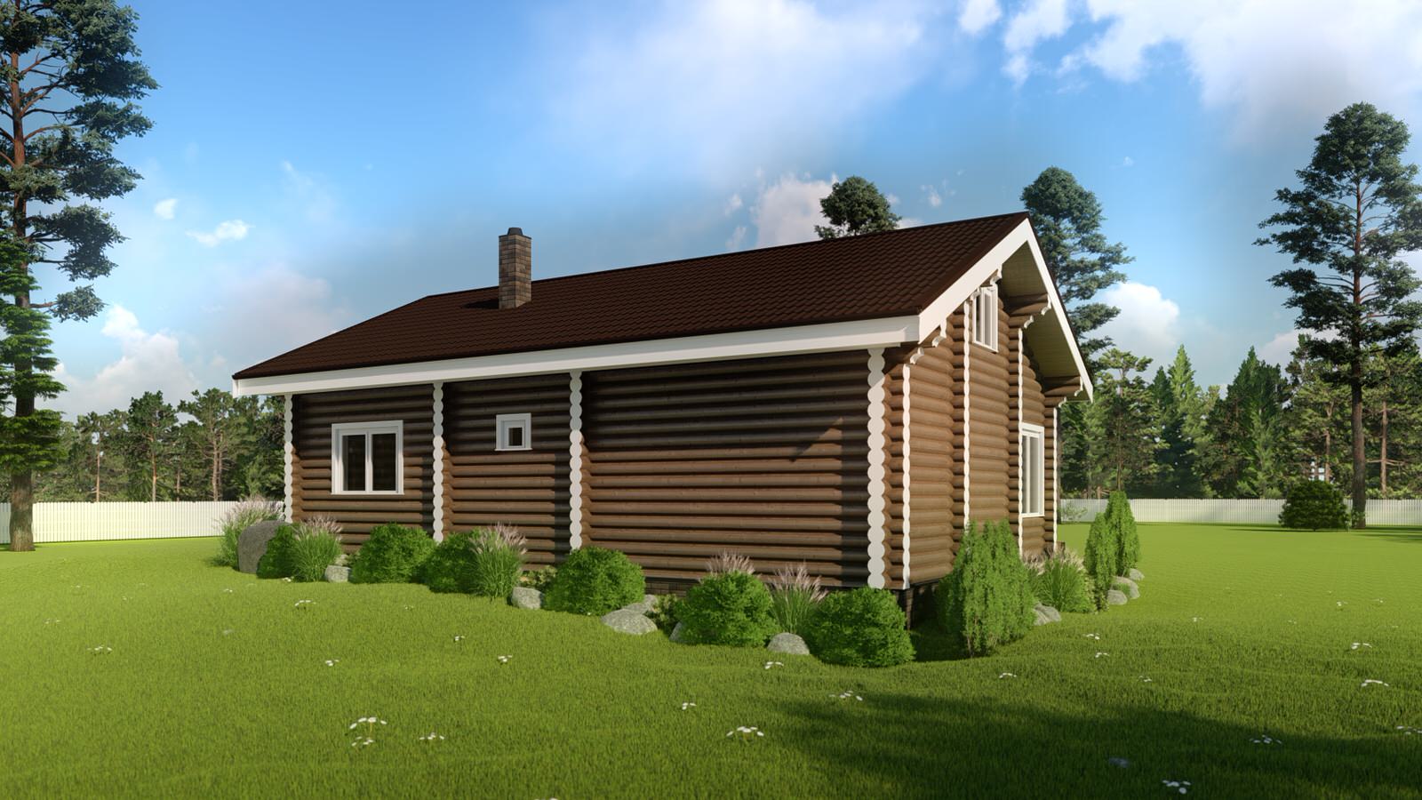 банный комплекс из бревна 240мм