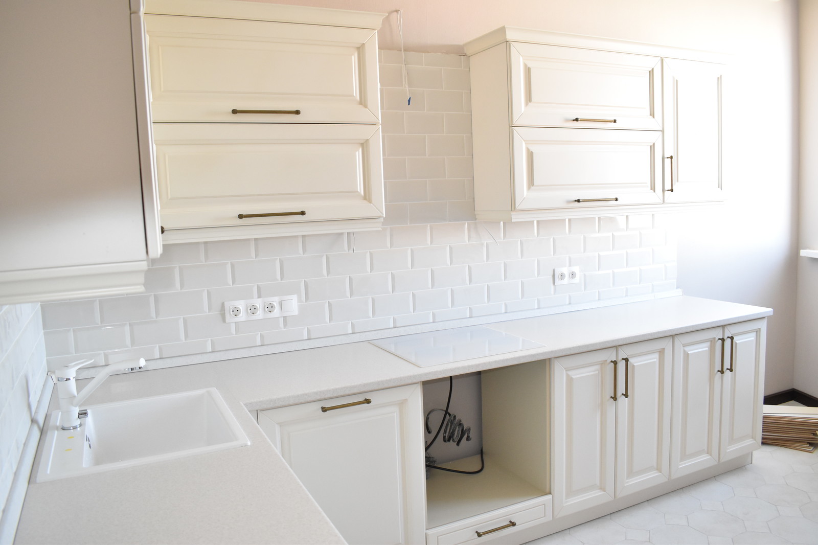 Кухня из массива бука, модель ЭКО