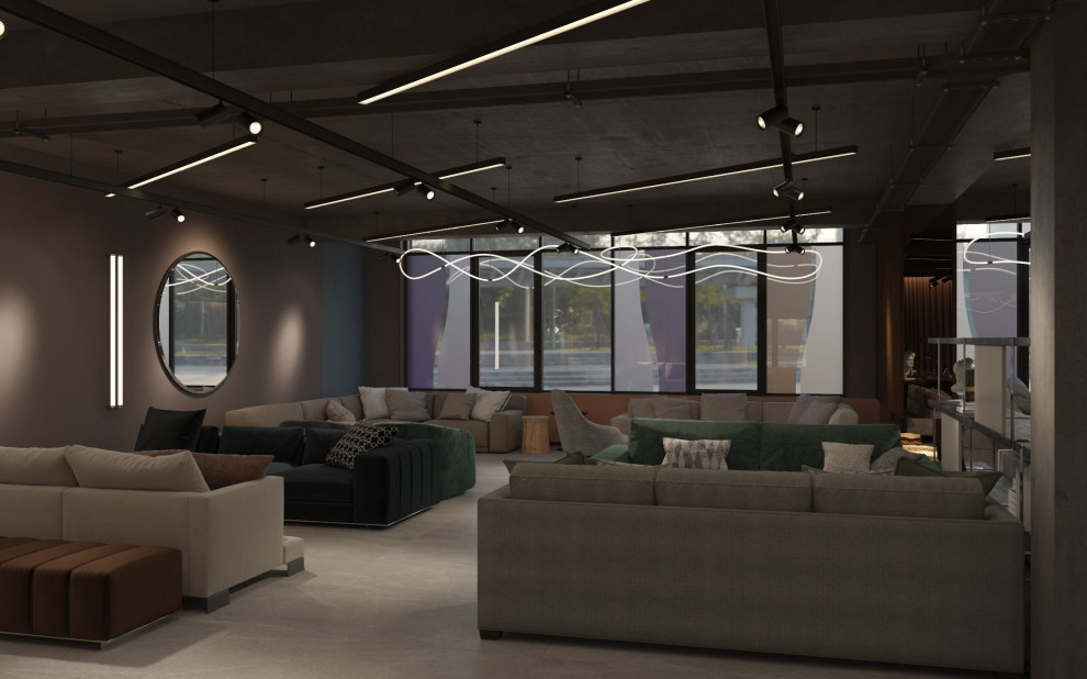 Интерьер мебельного магазина.