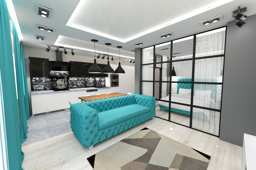 Гостинная в стиле ЛОФТ