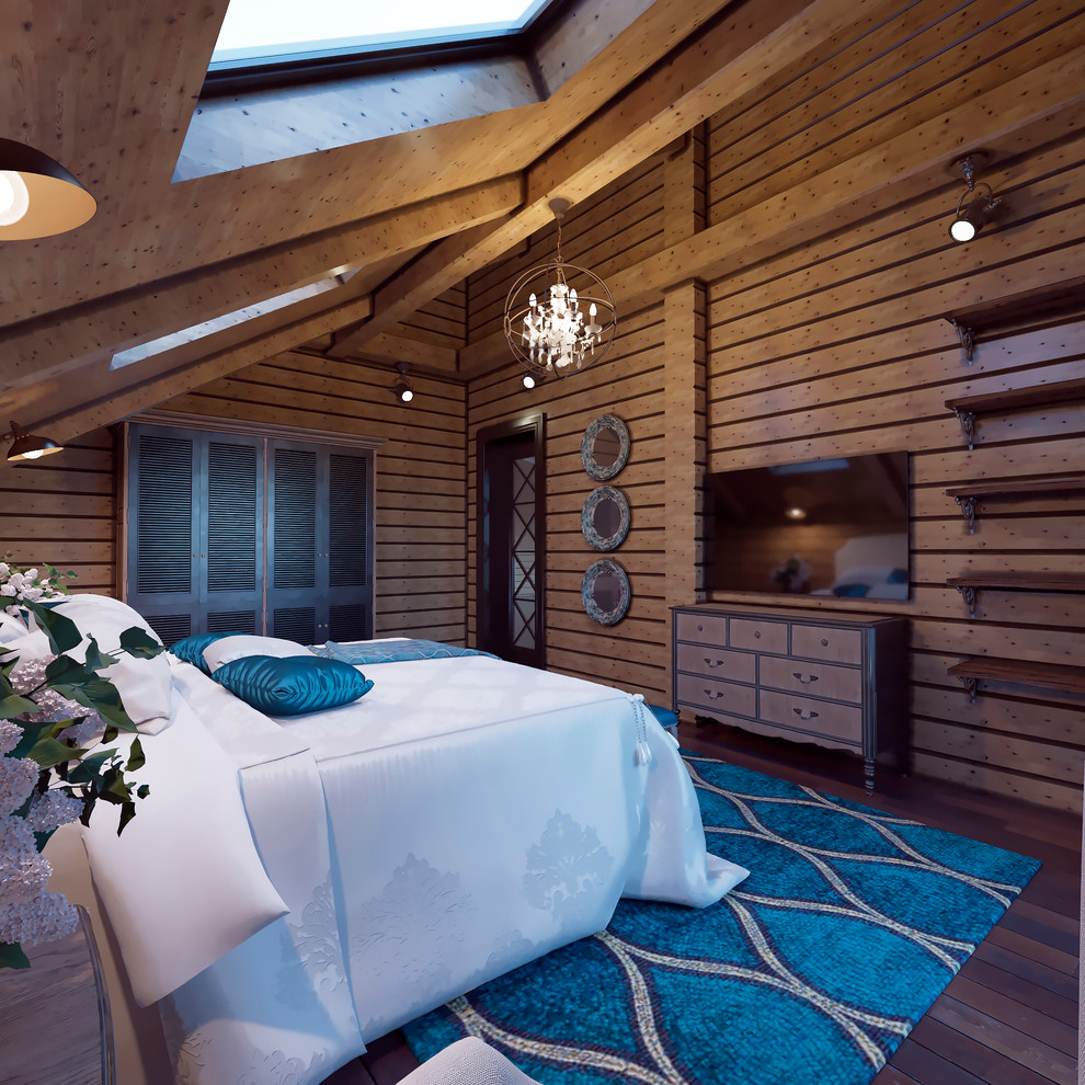 Интерьер загородного дома из бруса