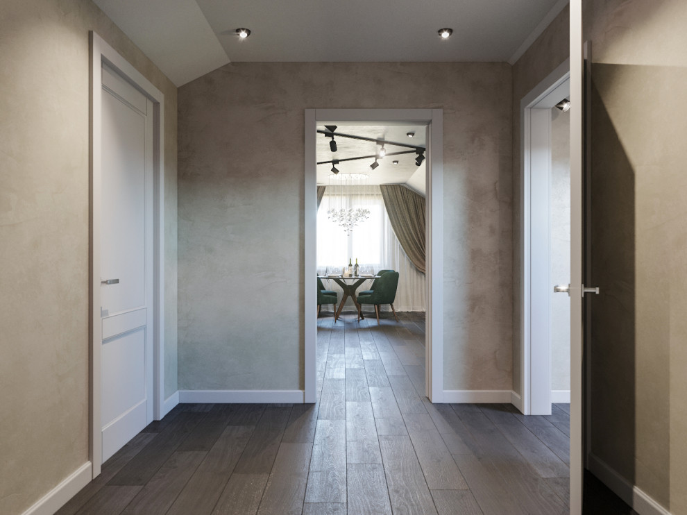 Дизайн интерьера мансарды дома (ул.Б.Зуевская)