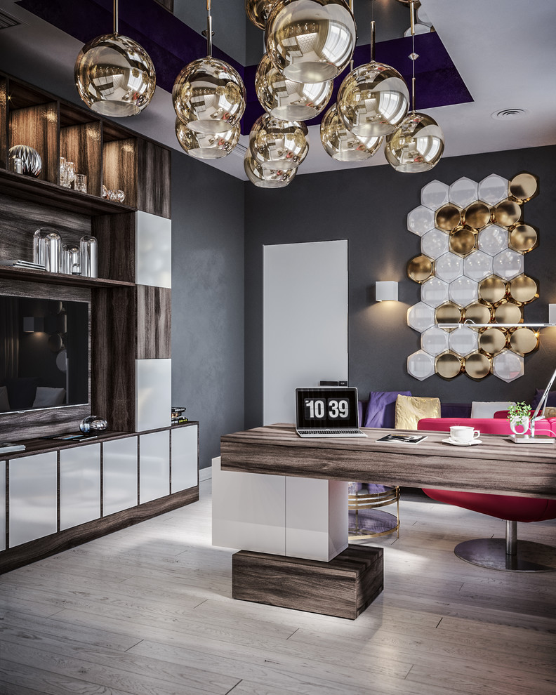 Креативный кабинет. Фьюжн. Коттедж. Санкт-Петербург.