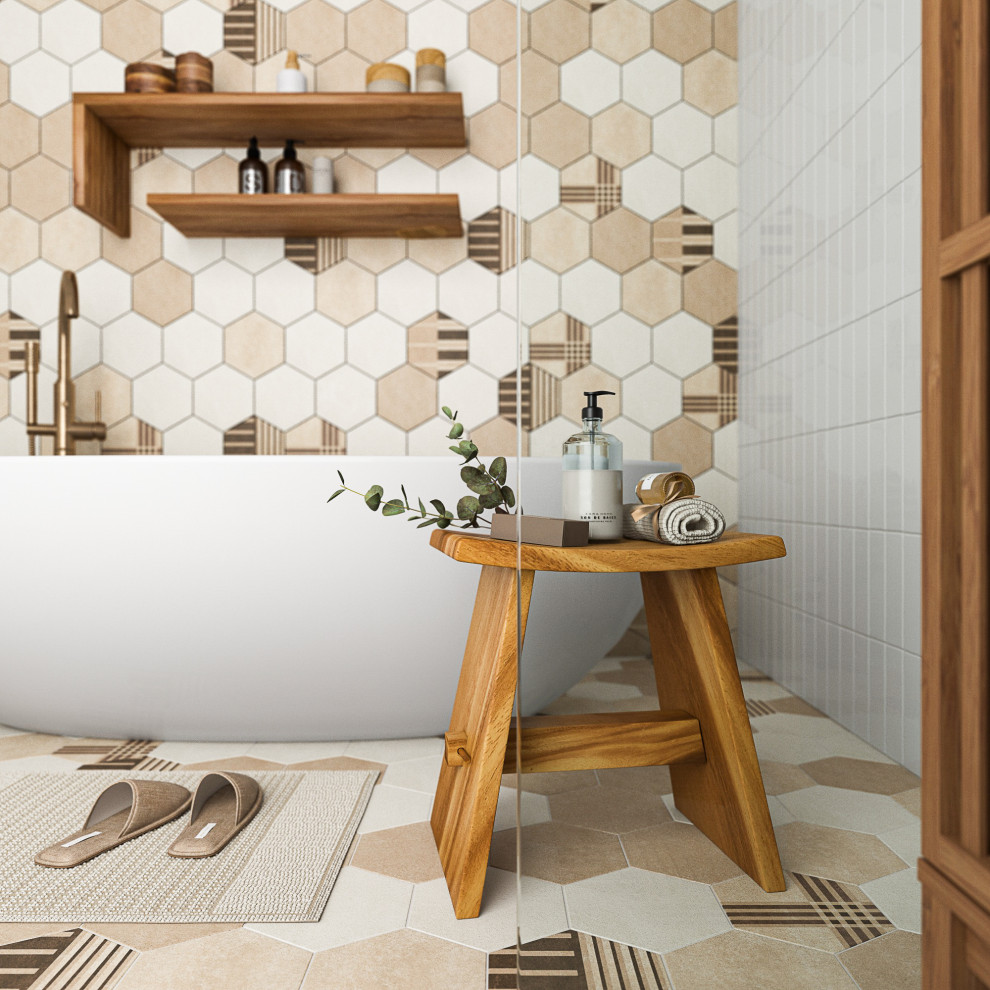 Ванная в стиле джапанди