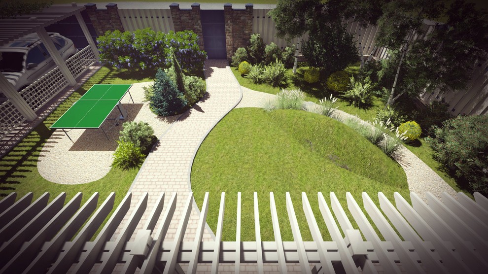 Частный двор. Площадь 20 соток