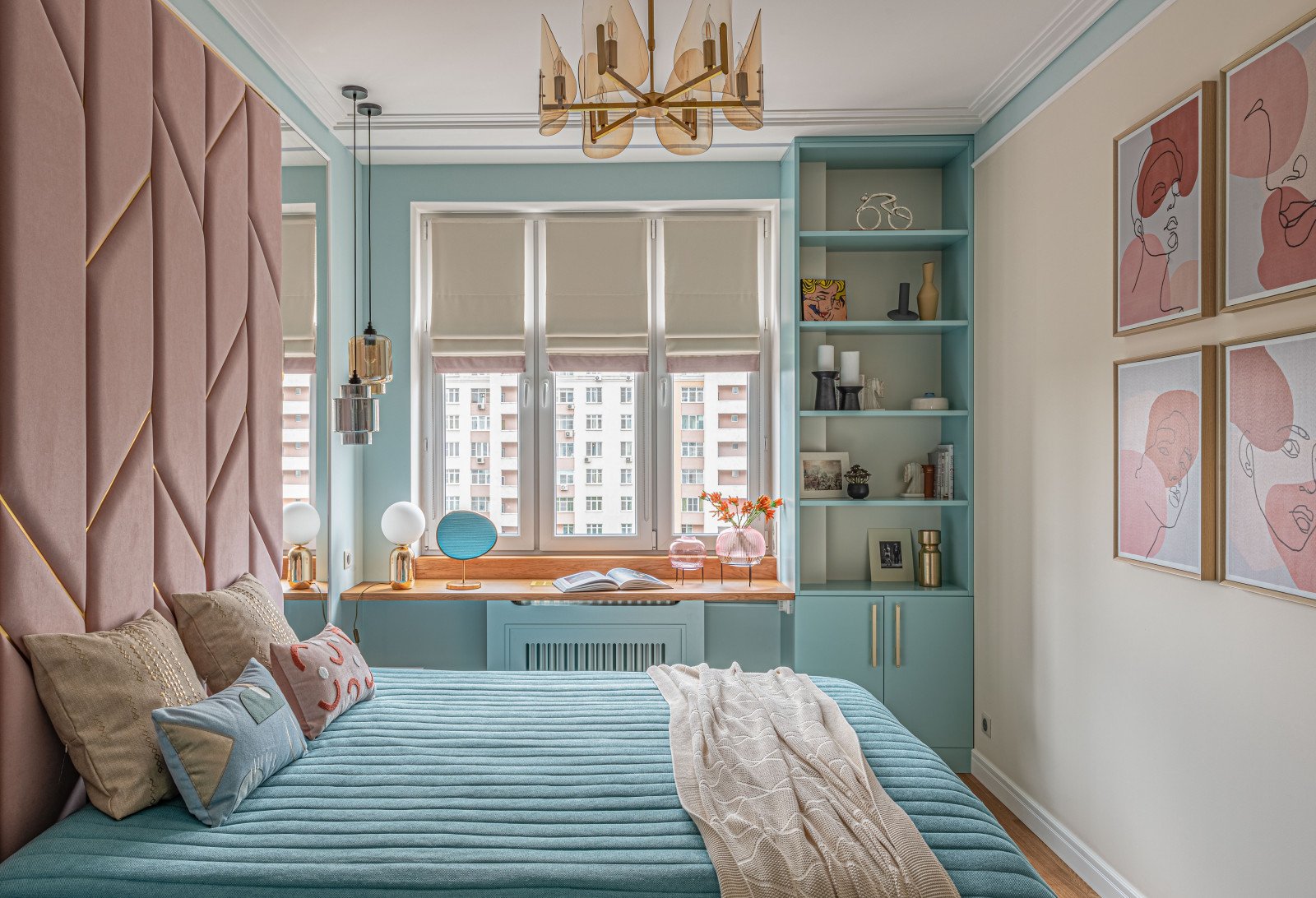 Обложка проекта: Цветная квартира в ЖК "Прайм Тайм"