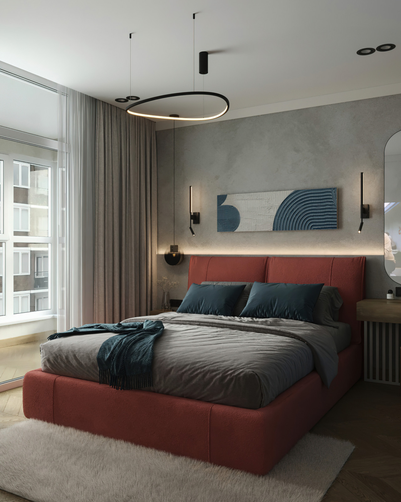 15. Coral 104м². Спальня