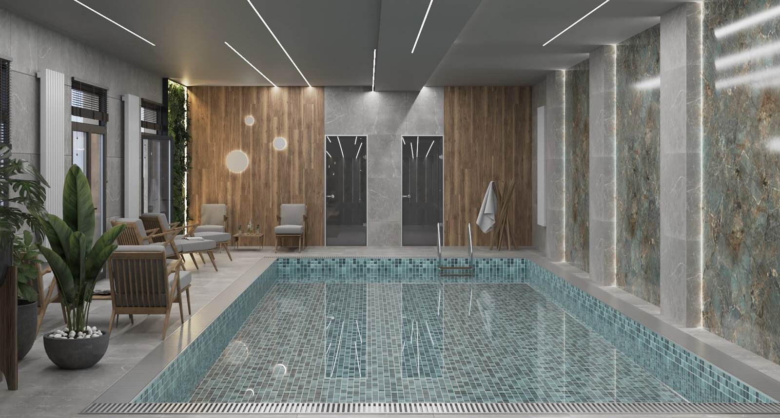 Обложка проекта: Интерьер спа-зоны