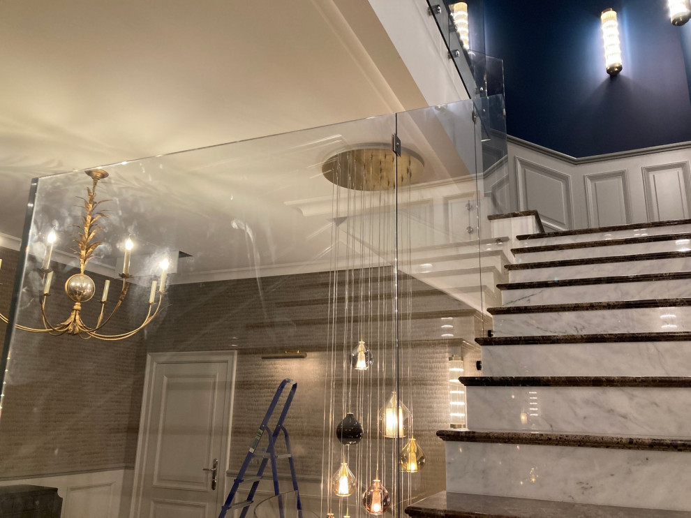 Стеклянные ограждения для лестницы