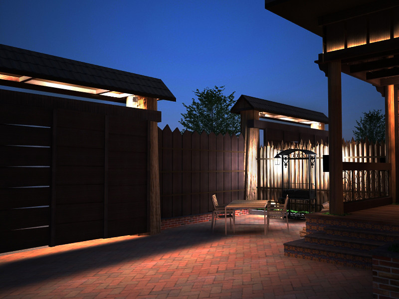 Дерево и кирпич: природный дизайн