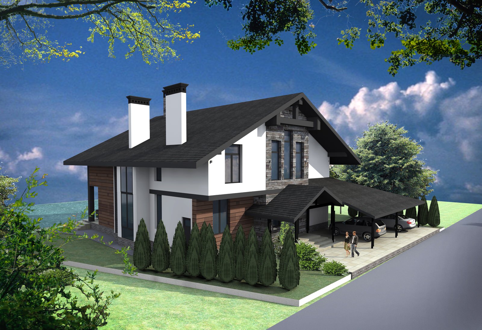 индивидуальный жилой дом под Краснодаром