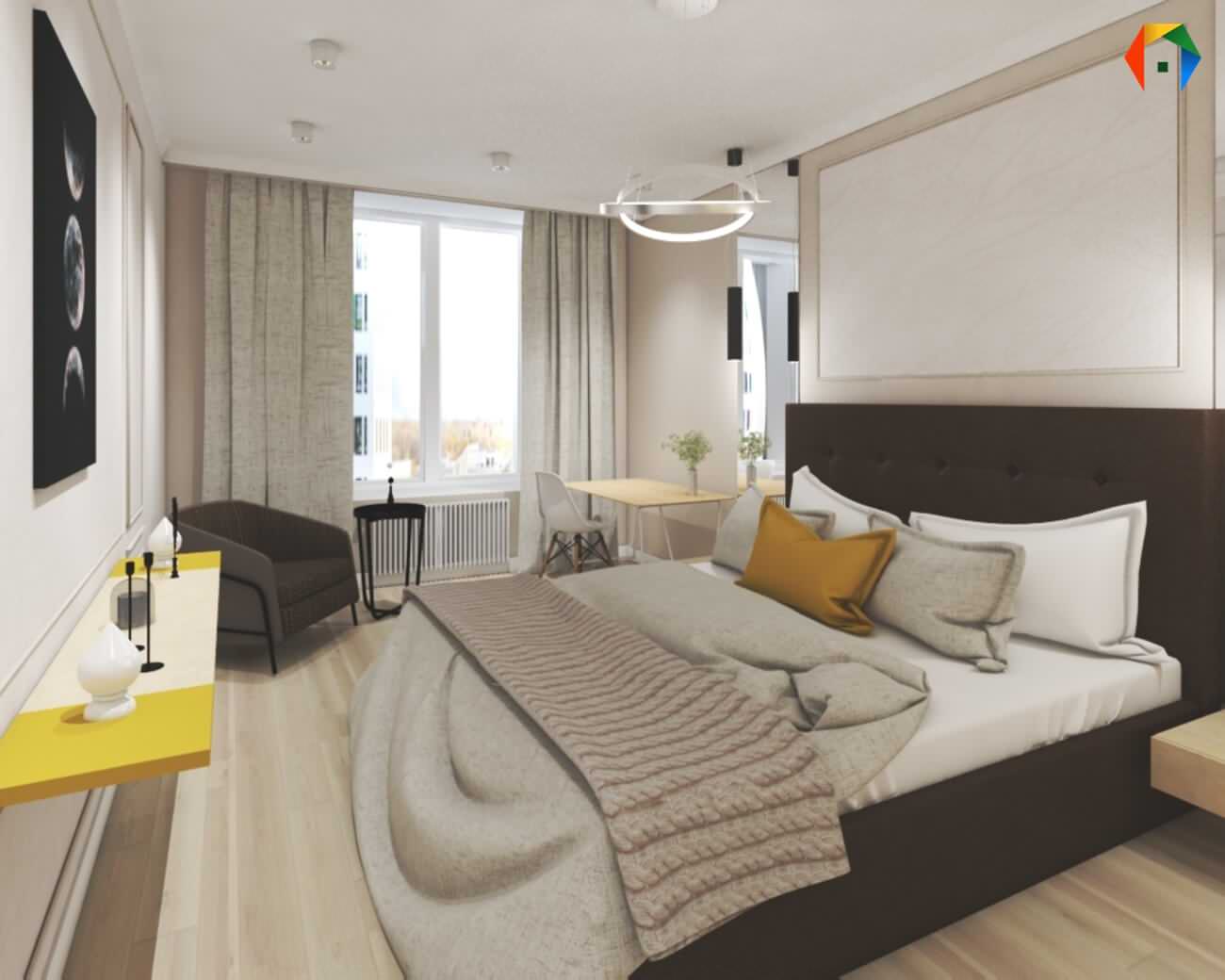 Березовая аллея. Дизайн проект двухкомнатной квартиры