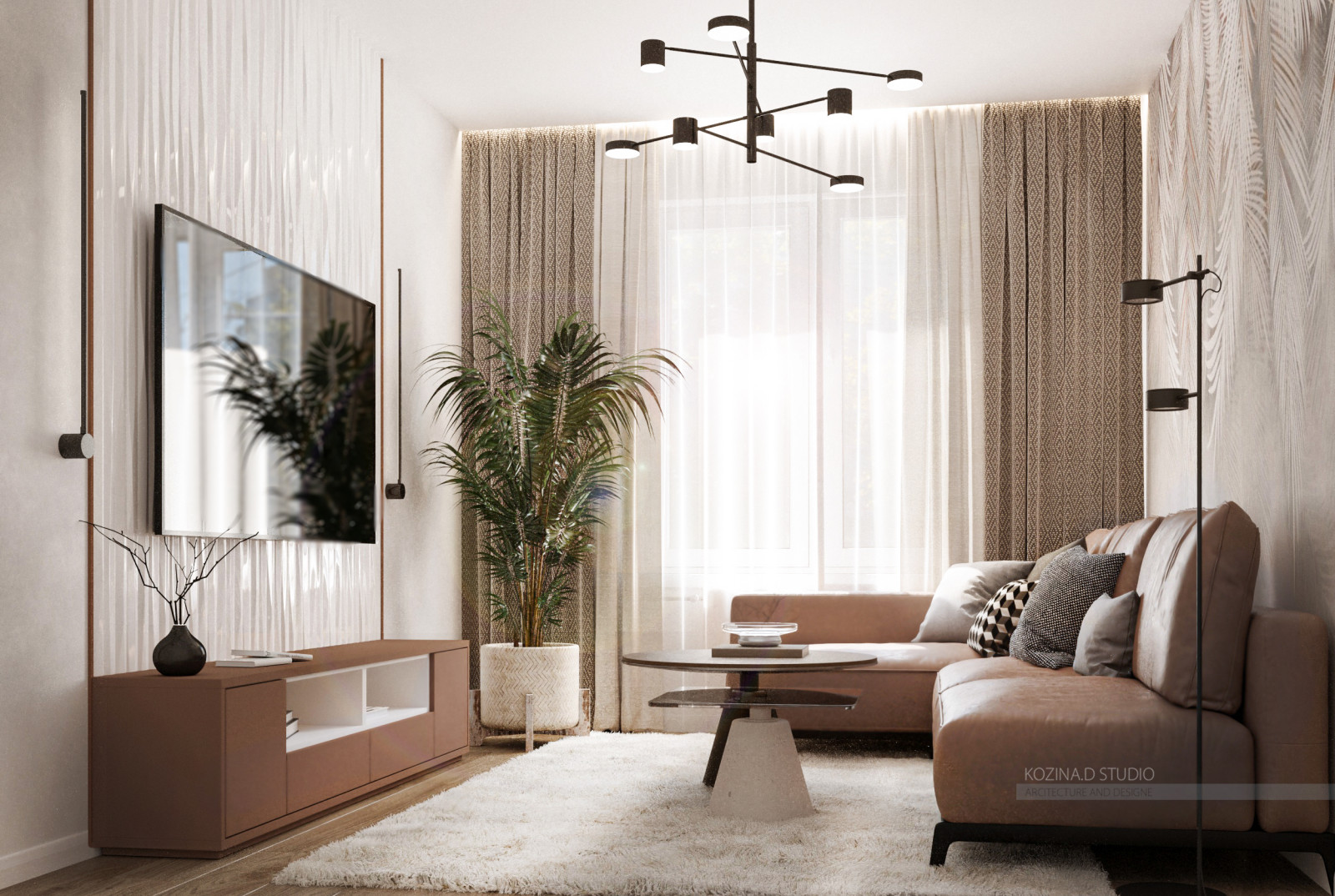 Проект трехкомнатной квариты (82 м²) в Санкт-Петербурге