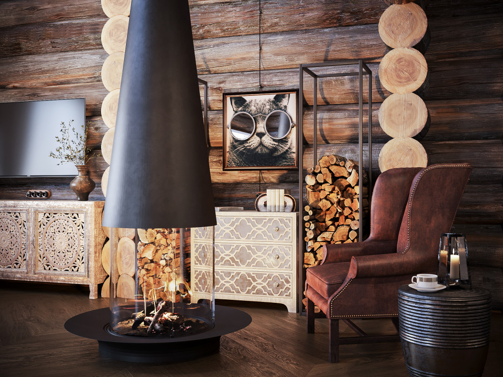 Дом из кело. Кухня и гостиная, второй свет