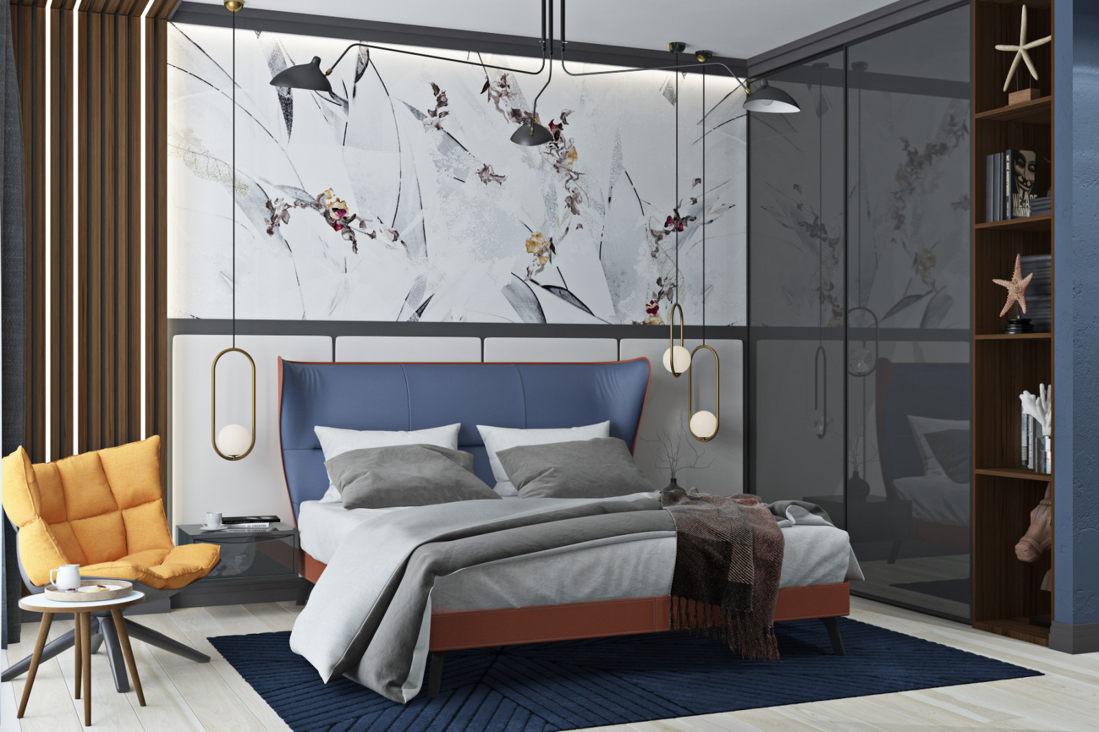 Дизайн-проект спальни для молодой семьи