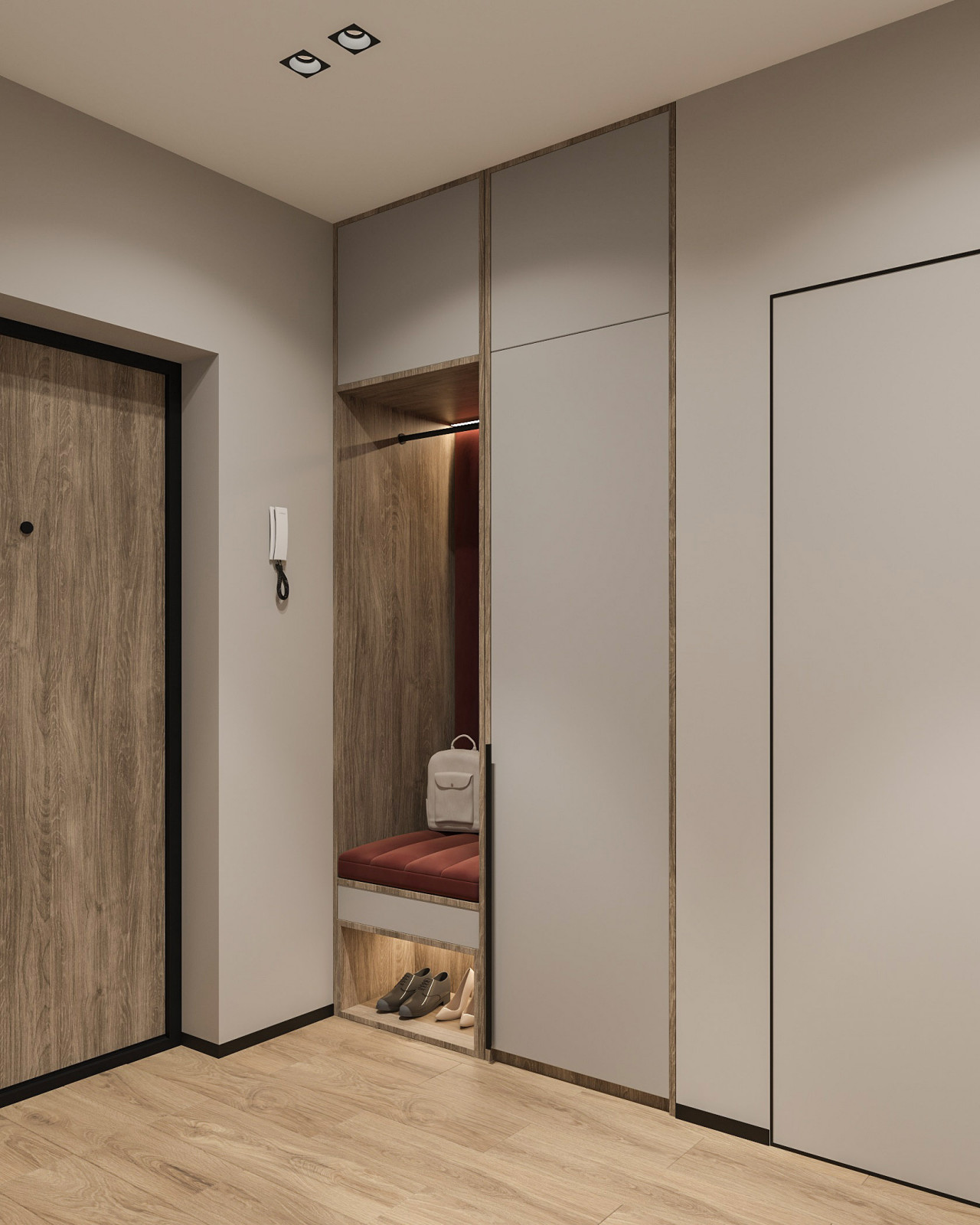 Интерьер прихожей в современном стиле , г. Березовский