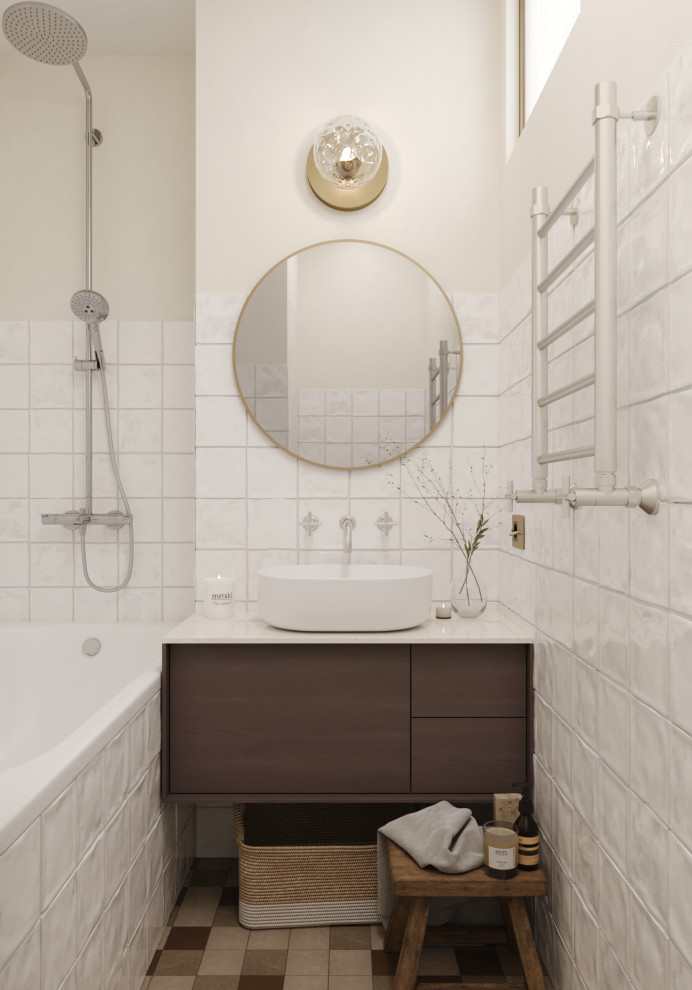 Ванная комната со световым окном