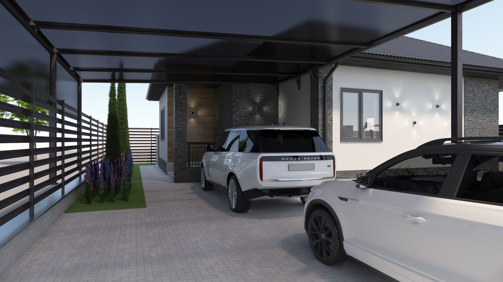 Дом ландшафтный дизайн