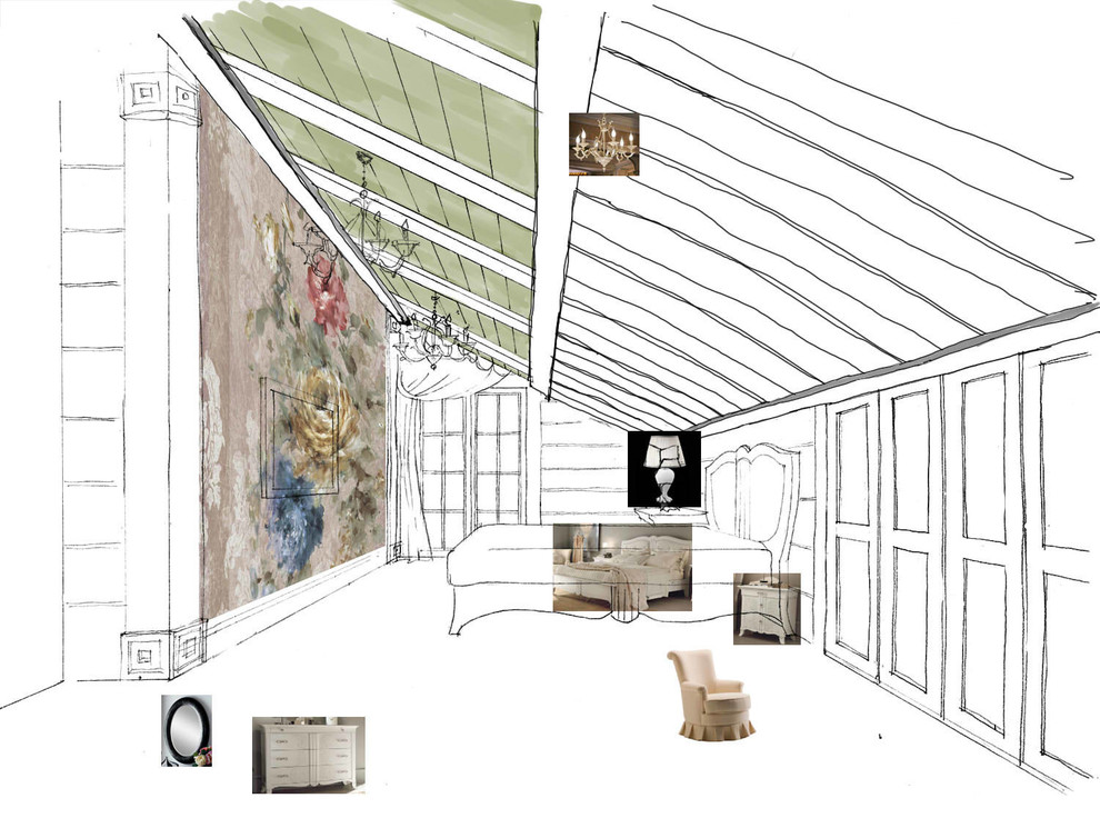 Дизайн-проект интерьера коттеджа у залива