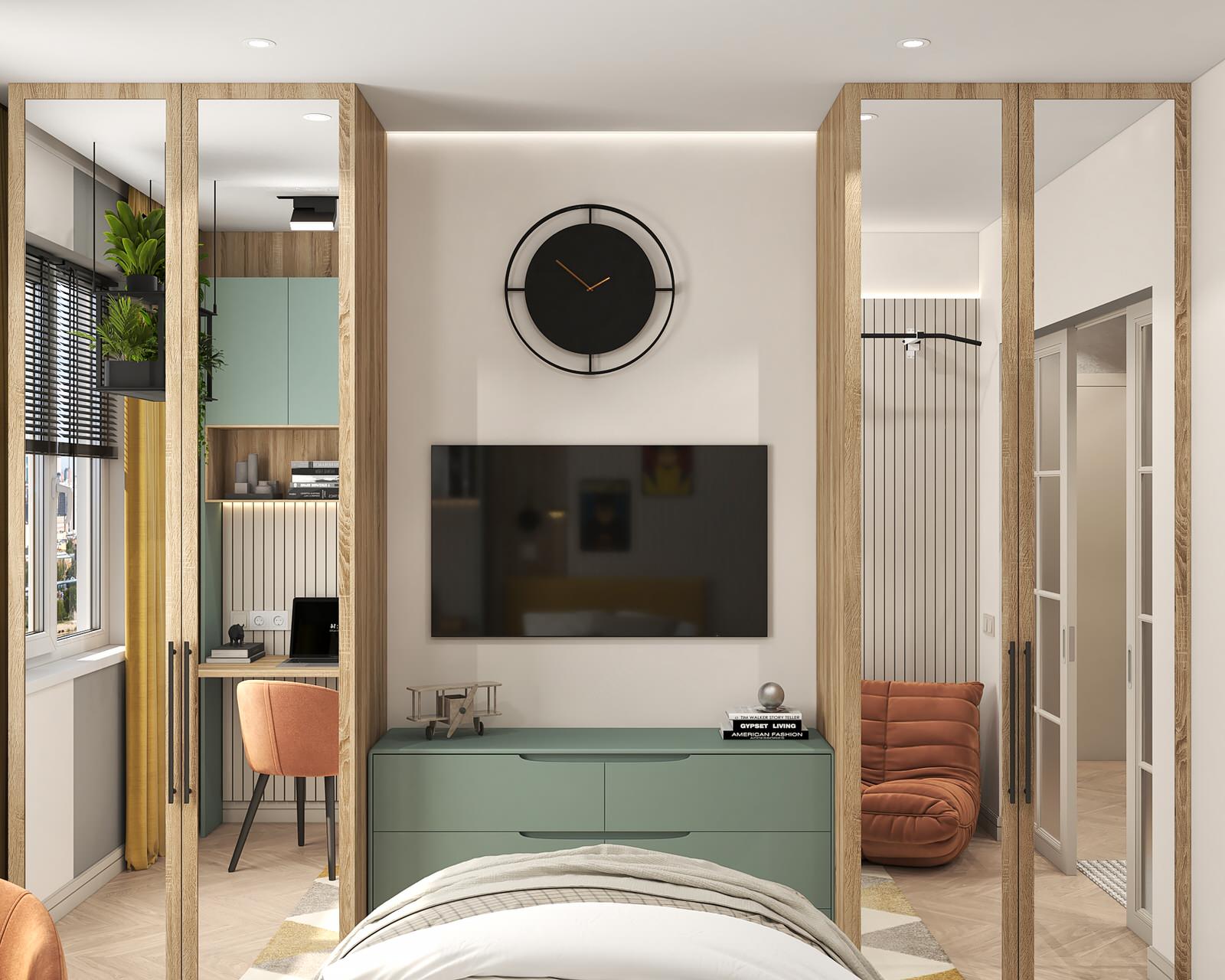 Яркая и спортивная квартира