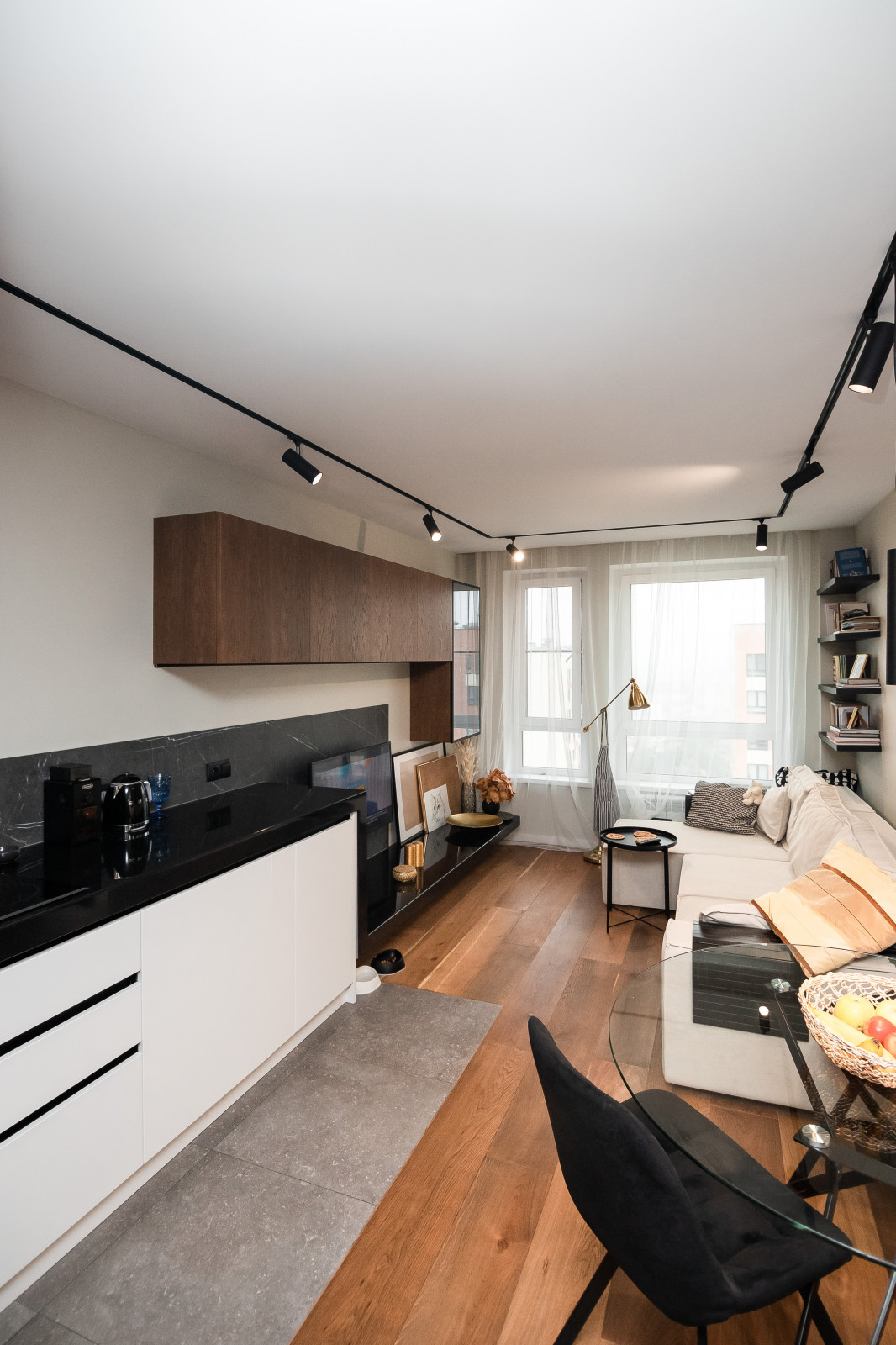 Кухня-гостиная в стиле минимализм