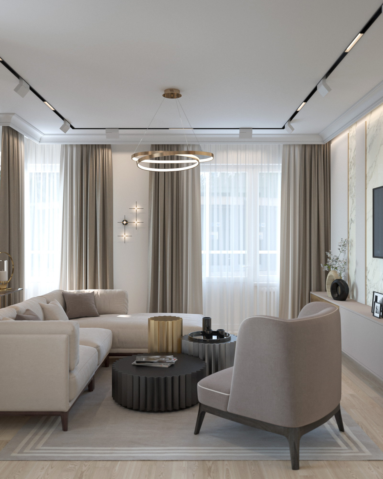 Интерьер квартиры в природной гамме