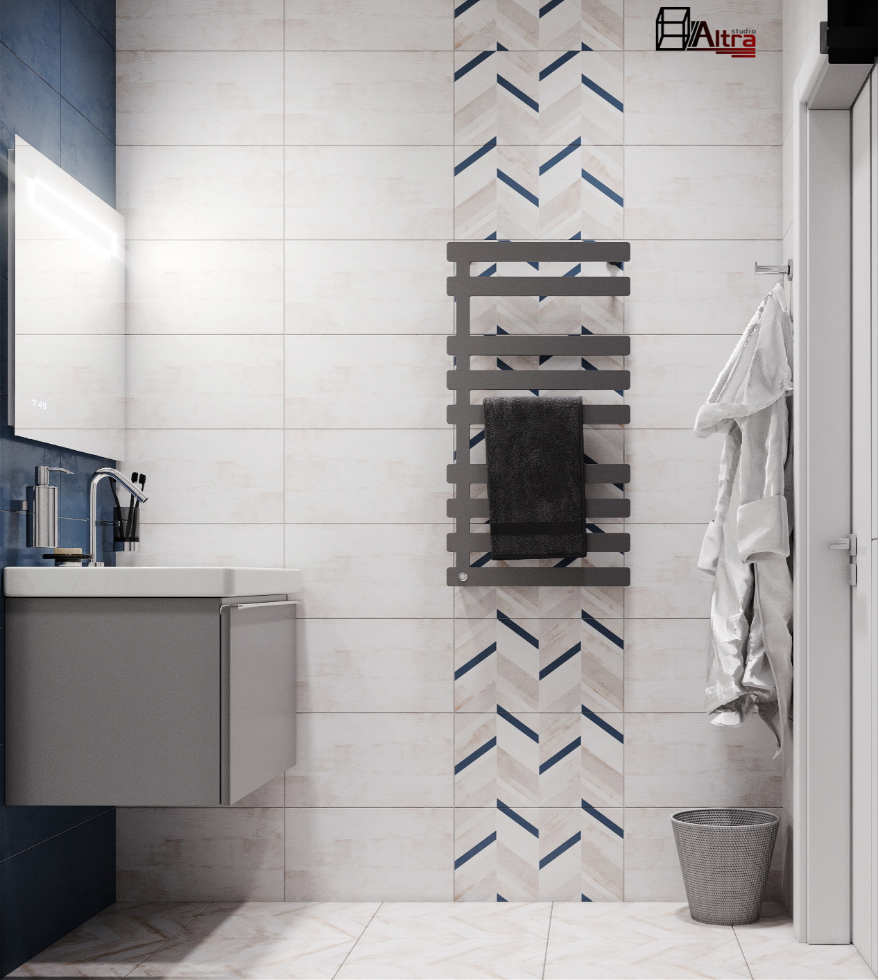 Частичный дизайн-проект квартиры в ЖК Европейский берег