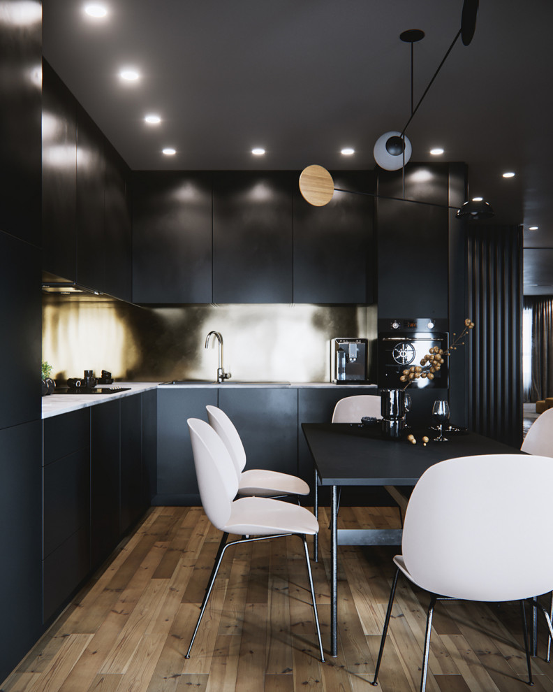 Квартира в темных тонах в ЖК "Республика" г.Киев