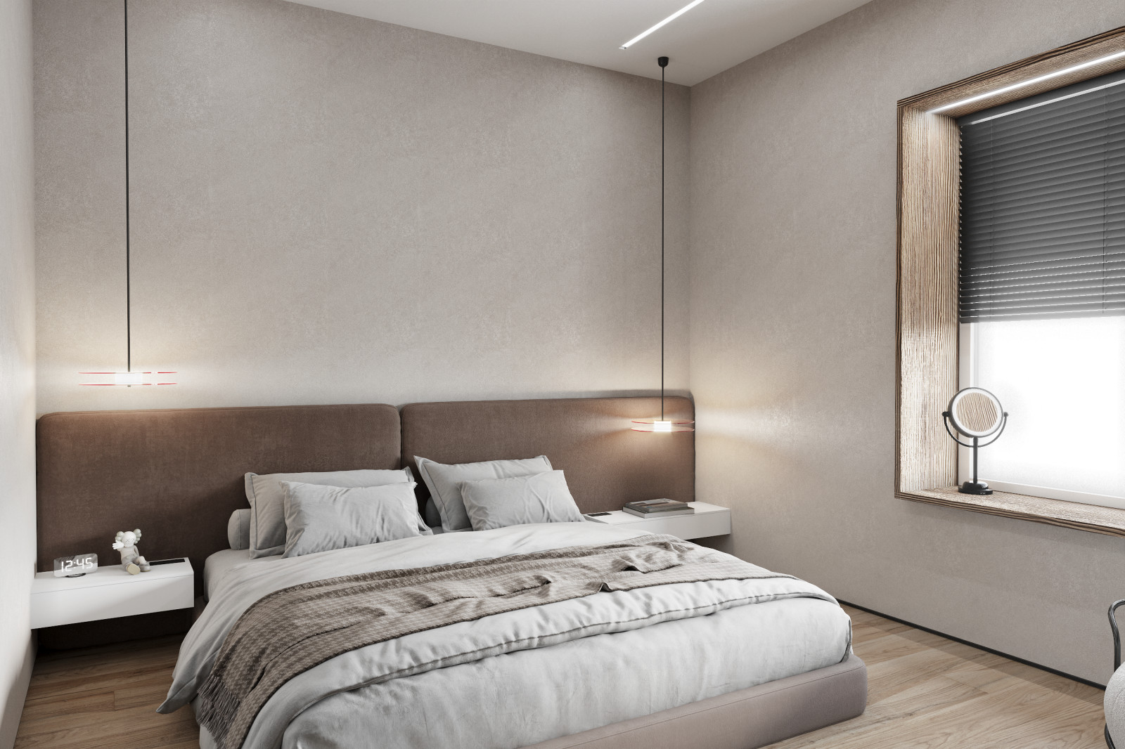 Гостиная, кухня, спальня минимализм