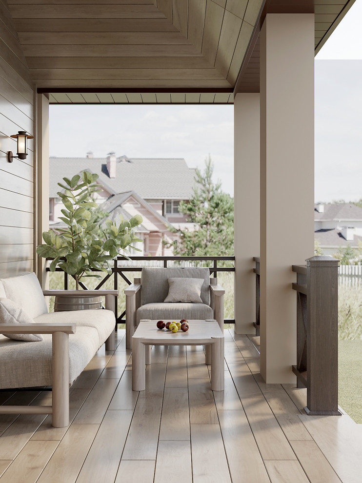 Веранда в загородном доме