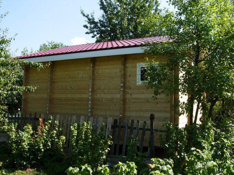 Деревянное домостроение из ТермоБруса - дом-баня