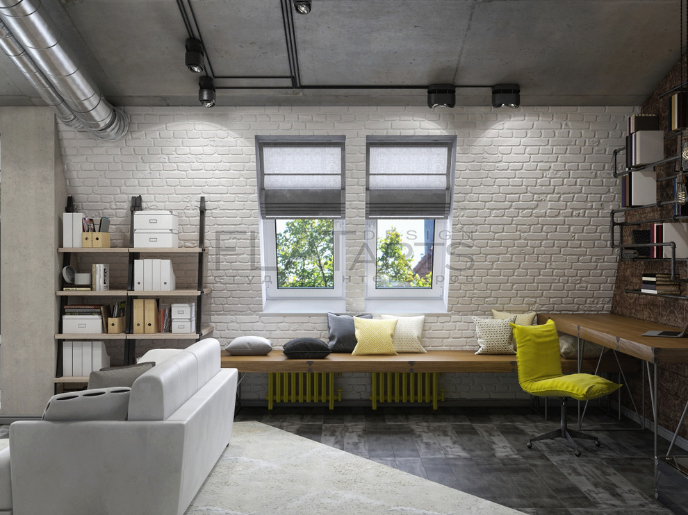 Дизайн двухуровневой квартиры 134 кв.м. в стиле лофт