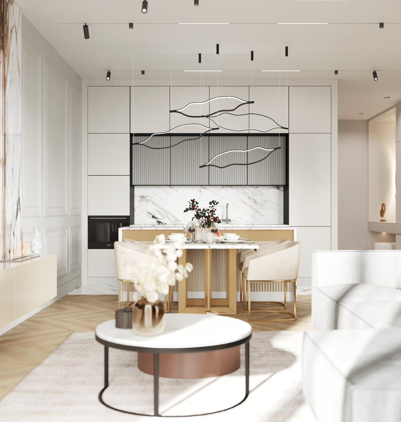 Дизайн проект квартиры 80м2