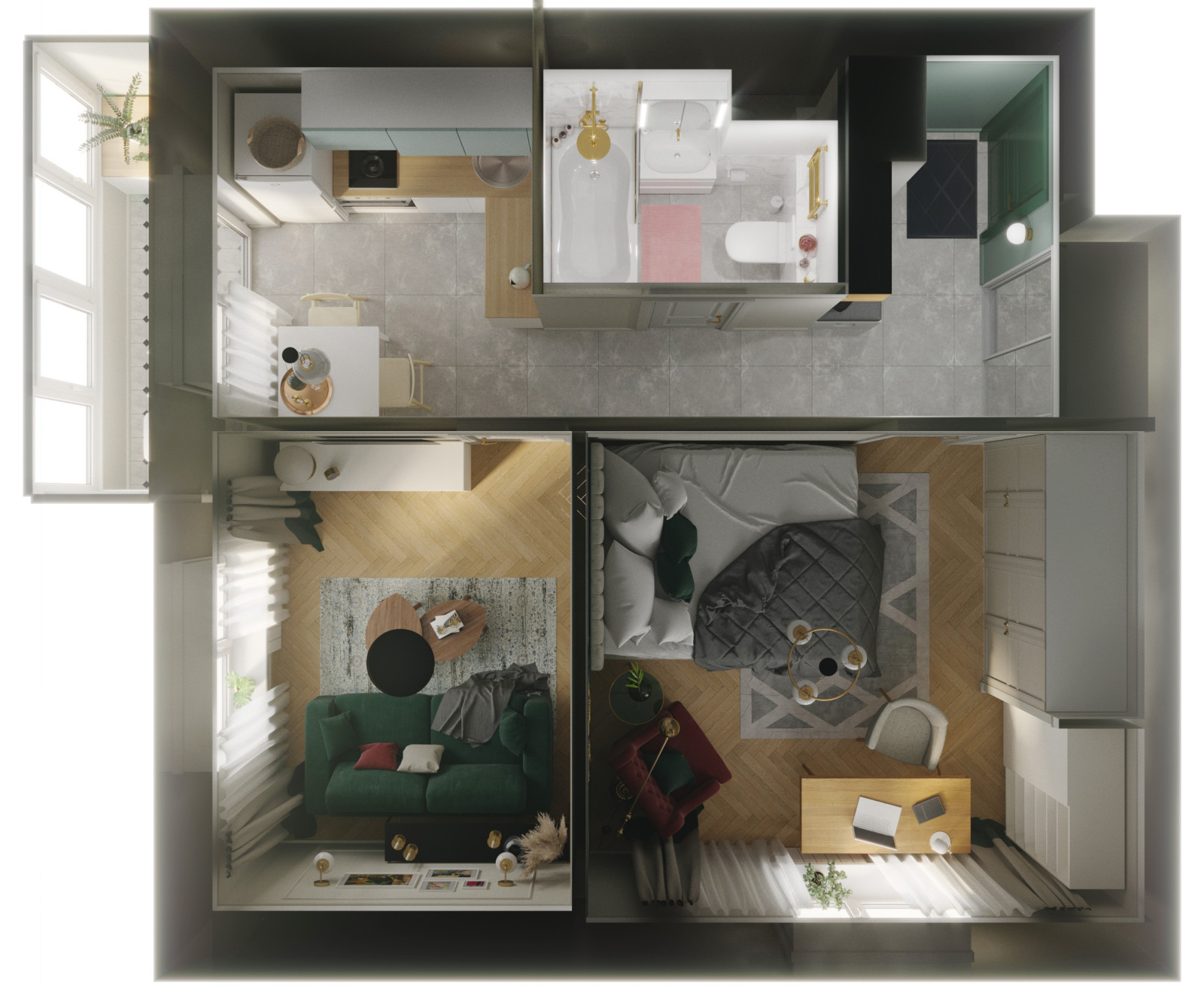 Проект: Тимирязевская ул., 40 кв.м.