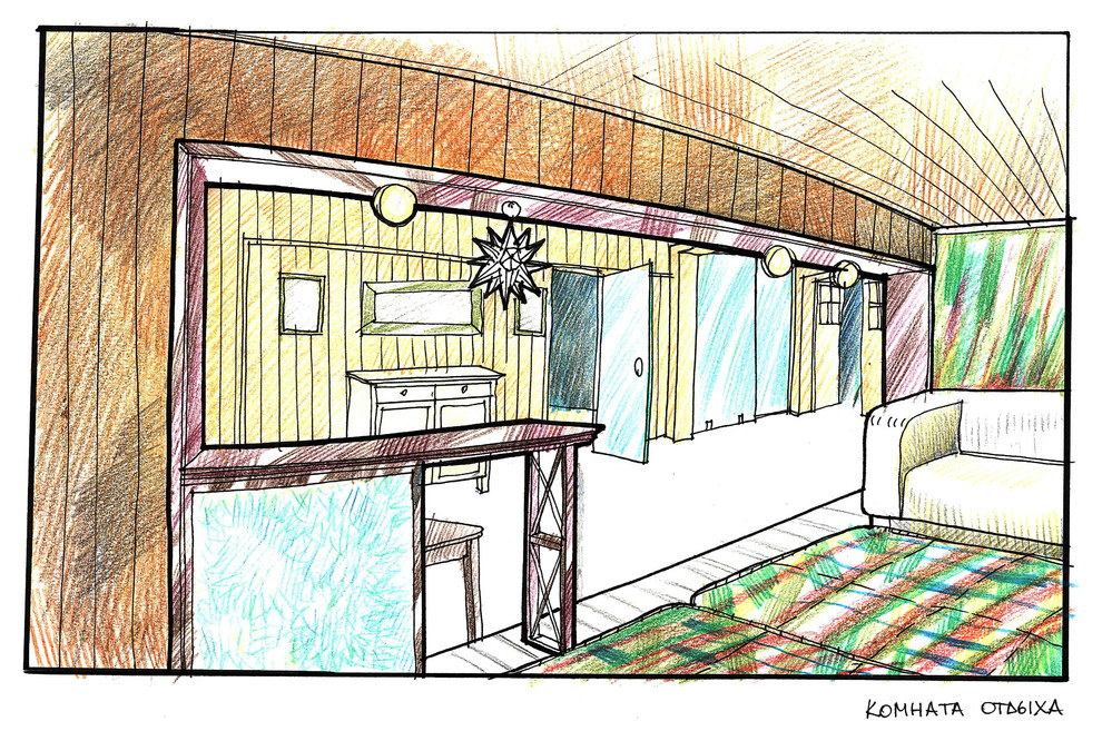 Интерьер загородного дома в Мичуринском