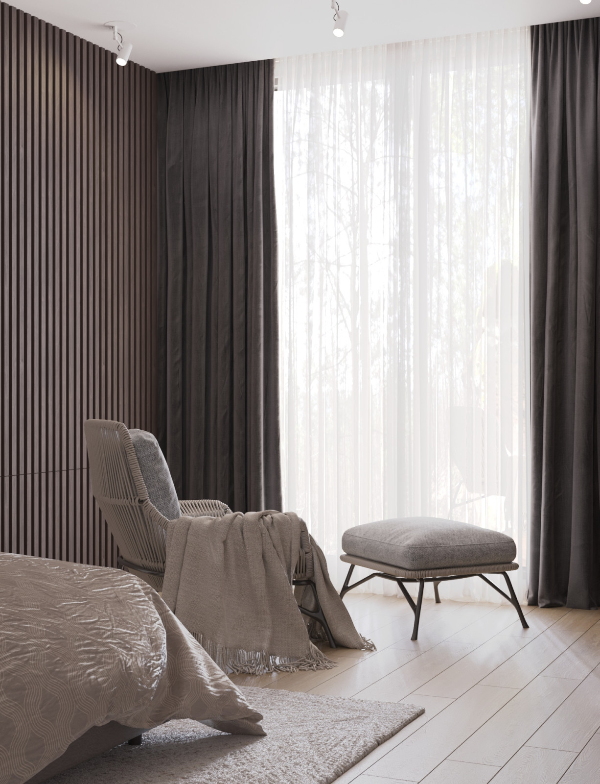 Обложка проекта: Спальня в загородном доме