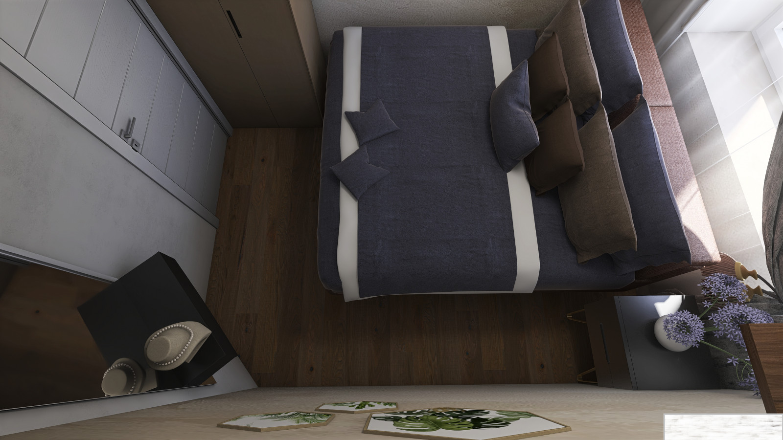 как переделать одну комнату с двумя окнами на две?