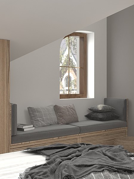 Мансарда в скандинавском стиле