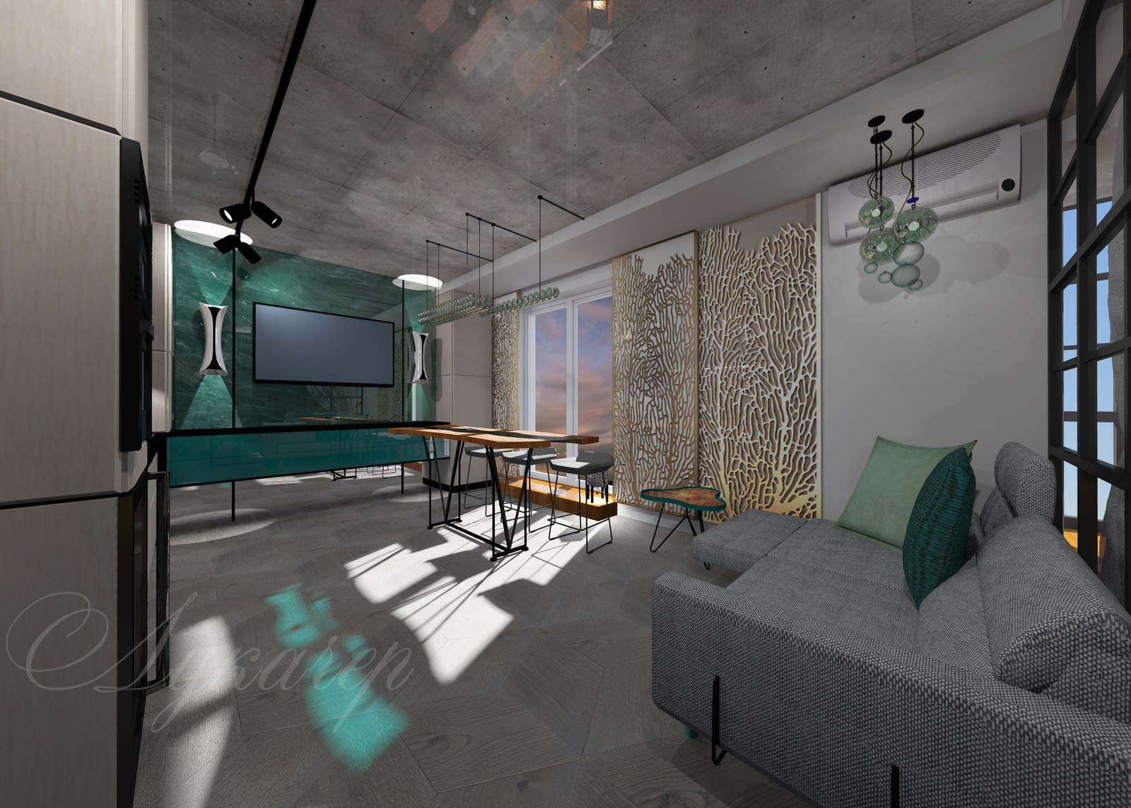 Квартира в стиле лофт