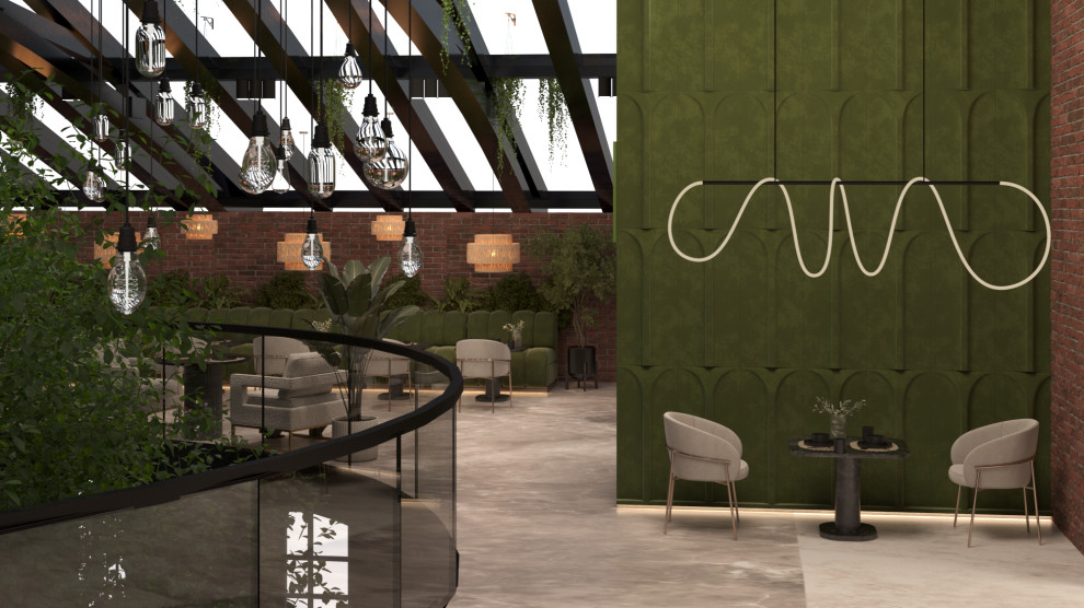 Обложка проекта: Реконструкция бывшего завода в Калуге. Проект ресторана на крыше завода