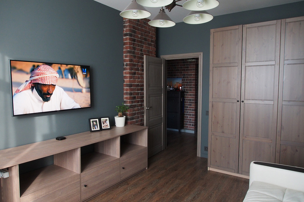 Дизайн интерьера 1-комнатной квартиры в индустриальном стиле